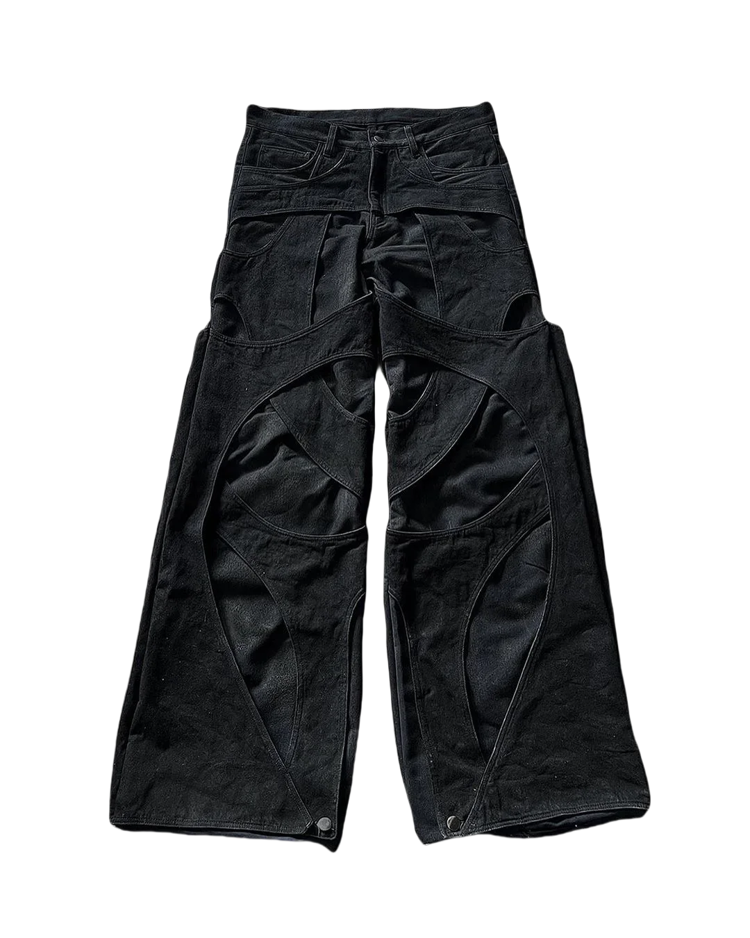 2024 New Gothic Retro Jeans for Men Wide Leg Straight Black Y2k Baggy Jeans  Hip Hop High Waist Denim Pants Streetwear