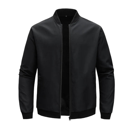 2025New Spring and Autumn New Baseball Collar Short Loose Solid Color Jacket Men's Business Casual Thin Coat Trend puffer jacket