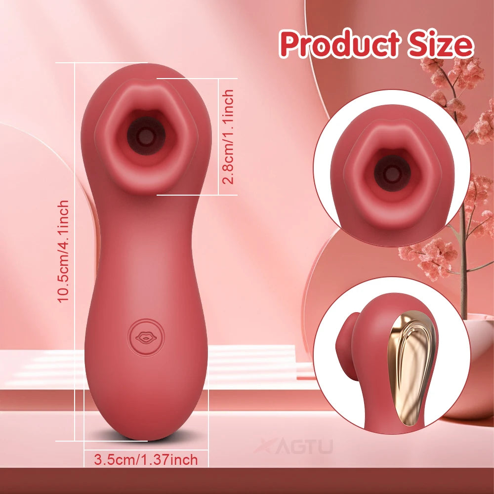 Adult Supplies Sucker Clitoris Sucking APP Vibrator Female Clit Oral Stimulator Nipple Sex Toys for Women Masturbator Product