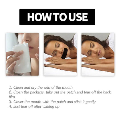 3packs Stop Snoring Patch Promote Nose Breathing Correction Night Sleeping Mouth Breathing Improvement Anti Snoring Mouth Tape