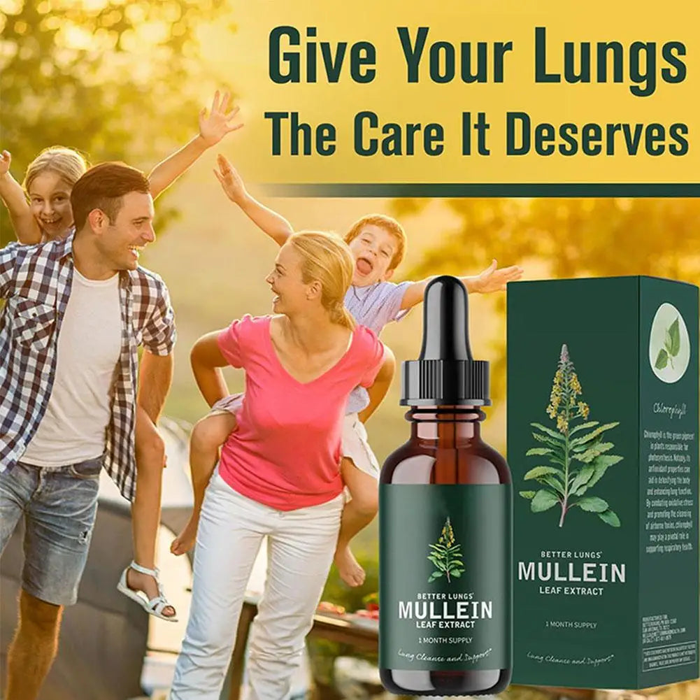 Mullein Leaf Extract - Support Nose Cleanse & Respiratory Function For Healthy Breathing - Natural Supplement-60ml