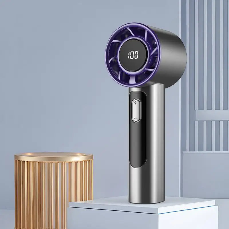 Xiaomi Handheld Portable Fan 100 Wind Speeds Adjustable Usb Charging Mini Outdoor Portable Turbo Long-lasting High Speed Fan