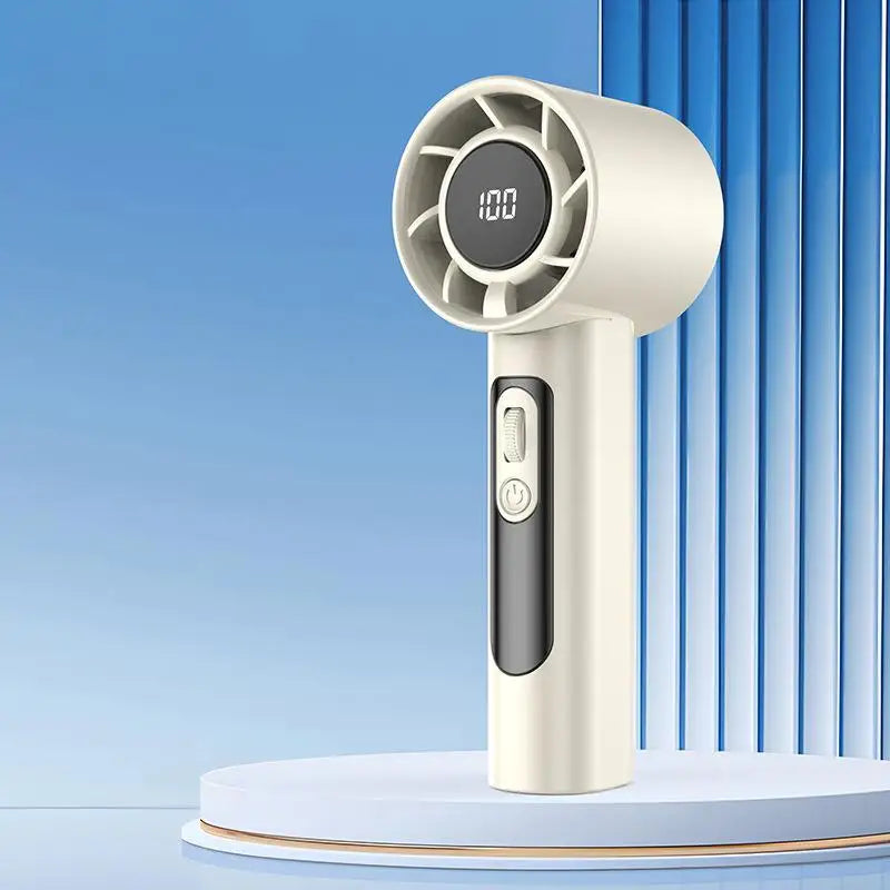 Xiaomi Handheld Portable Fan 100 Wind Speeds Adjustable Usb Charging Mini Outdoor Portable Turbo Long-lasting High Speed Fan