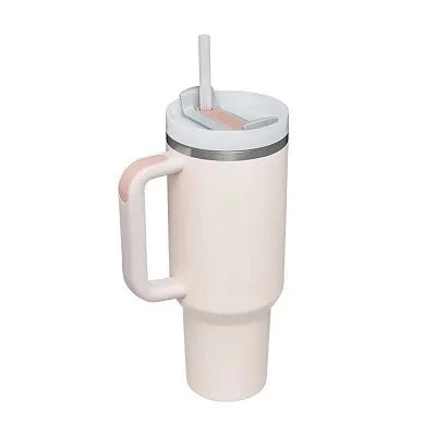 New Hot 40oz Insulated Tumbler acuum Cup 2.0 Thermal Mug for with Handle Straw Stainless Steel Hot and Cold Coffee Drink