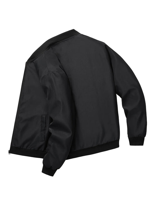2025New Spring and Autumn New Baseball Collar Short Loose Solid Color Jacket Men's Business Casual Thin Coat Trend puffer jacket