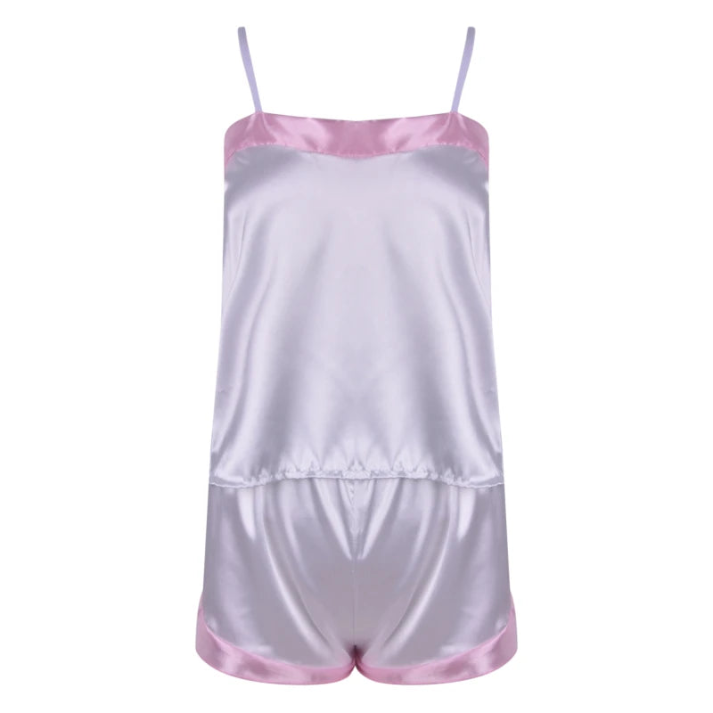 2024 Lace Pijama Dot Print Women's Pajama Sets V-Neck Stretch Satin Sexy Lingerie Sleepwear Pajamas Home Wear Nightwear Clothing