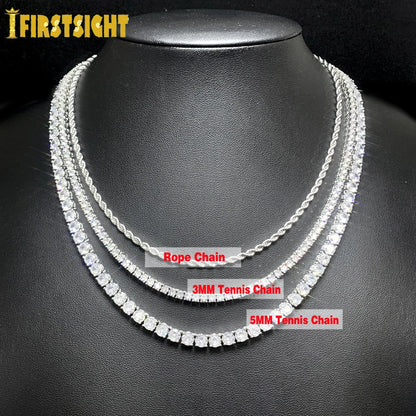 New Iced Out Bling Cross Pendant Necklace Silver Color Rectangle CZ Cubic Zirconia Blue Pink Charm Hip Hop Men Jewelry