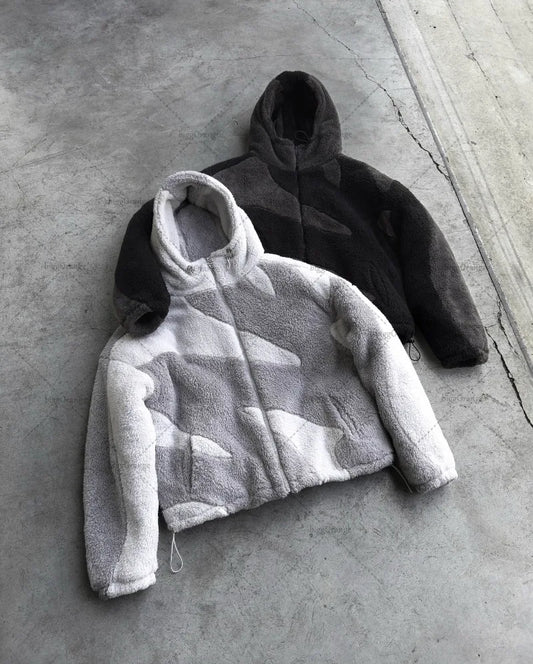 2024 New American Fashion Trend Brand Clothing Street Hip-hop  Tops Oversized Loose Splicing Casual Zipper Jacket Men