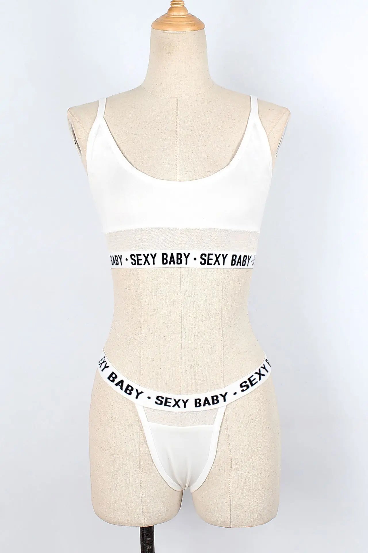 Fashion Women's Underwear Babydoll Casual Bras and Panties Set See Through Sexy Lingerie Ladies Running Sports Underwear Set