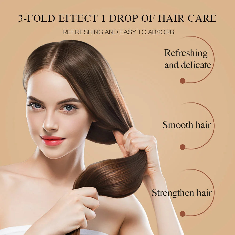 REAROYA Hair Care Essential Oil Improves Hair Quality Enhances Hair Toughness Restores Hair Luster Repairs Damaged Hair