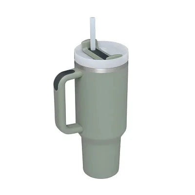 New Hot 40oz Insulated Tumbler acuum Cup 2.0 Thermal Mug for with Handle Straw Stainless Steel Hot and Cold Coffee Drink