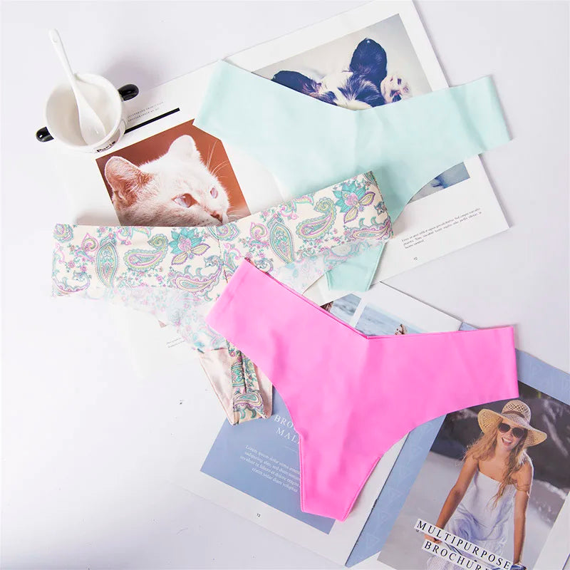 Cotton Thong Women's Panties Underwear Women Lace Soft Briefs Sexy Lingerie low Waist lingerie g-string 1pcs/Lot