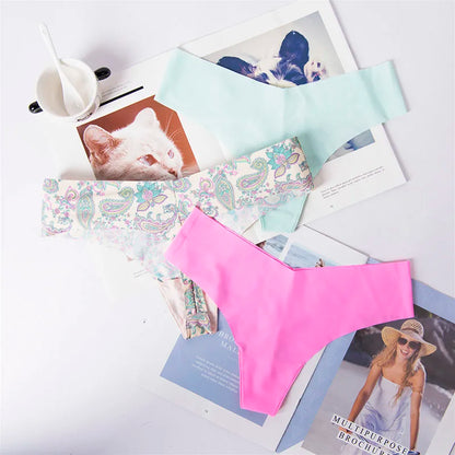 Cotton Thong Women's Panties Underwear Women Lace Soft Briefs Sexy Lingerie low Waist lingerie g-string 1pcs/Lot