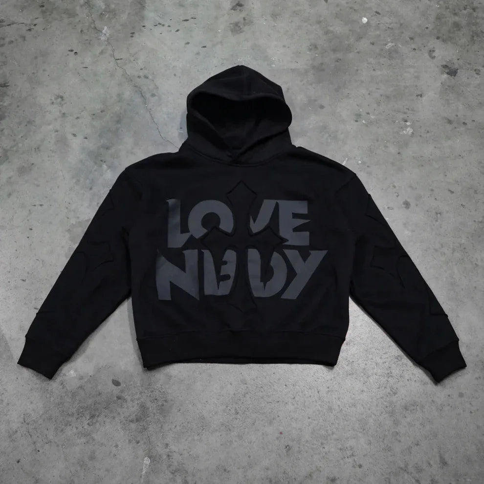 Unisex Y2k Hoodie Goth Punk Sweatshirt Men's Hoodies Sport Coat Pullover Gothic Long Sleeve Oversized Hoodie Jacket Top