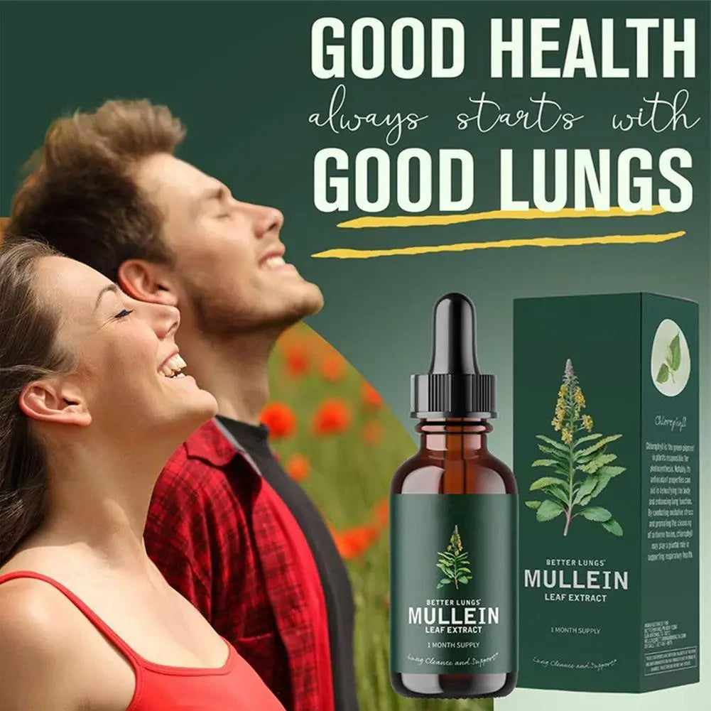 Mullein Leaf Extract - Support Nose Cleanse & Respiratory Function For Healthy Breathing - Natural Supplement-60ml