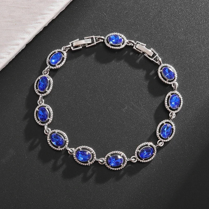 Brilliant Shining Three Dimensional Geometric Square Zirconia Tennis Bracelet Elegant Ladies Dinner Party Jewelry Girls Gift