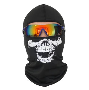 Halloween Skull Print Balaclava Cosplay Costume Ghost Full Face Bike Face Mask Outdoor Motorcycle Riding  Men Hat  Ski Caps
