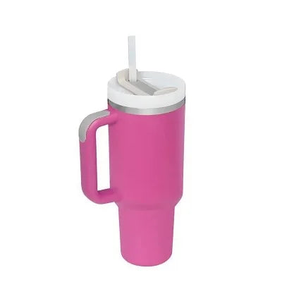 New Hot 40oz Insulated Tumbler acuum Cup 2.0 Thermal Mug for with Handle Straw Stainless Steel Hot and Cold Coffee Drink