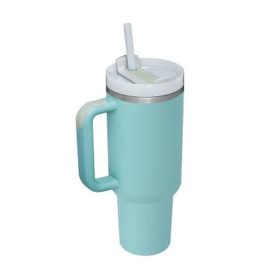 New Hot 40oz Insulated Tumbler acuum Cup 2.0 Thermal Mug for with Handle Straw Stainless Steel Hot and Cold Coffee Drink