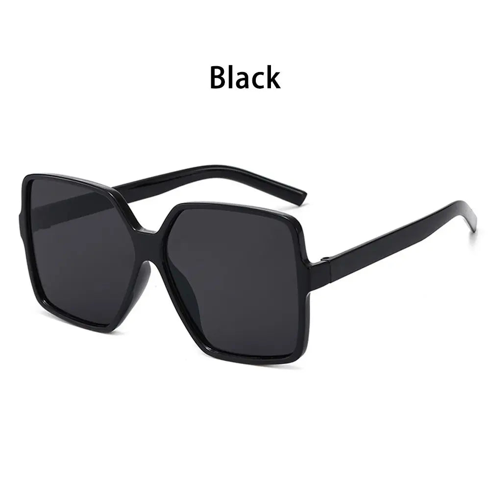 2024 Black Square Oversized Sunglasses Women Big Frame Colorful Sun Glasses Female Mirror Oculos Unisex Gradient Hip Hop Shades