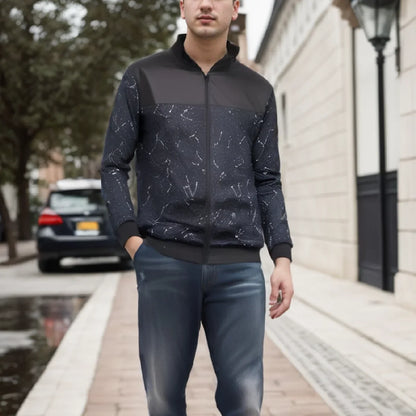 2025New Spring and Autumn New Baseball Collar Short Loose Solid Color Jacket Men's Business Casual Thin Coat Trend puffer jacket