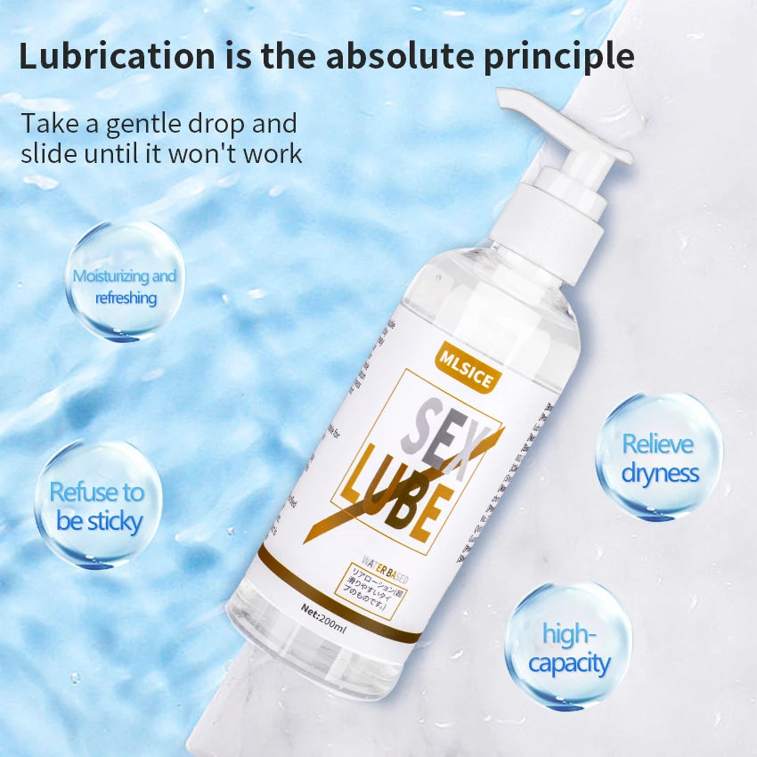 Sex Lube Water Based Men Semen Anal Lubricant Gay Gel Masturatobr For Women Vagina Oil Toys Games Couples Intimate Adult Goods