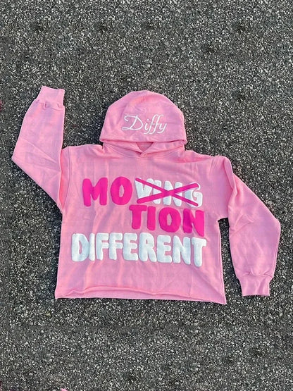 Y2K Hoodie Hip hop Streetwear Letter Print Foam Pullover Men Women Sweatshirt Harajuku Gothic Oversize Hooded Top