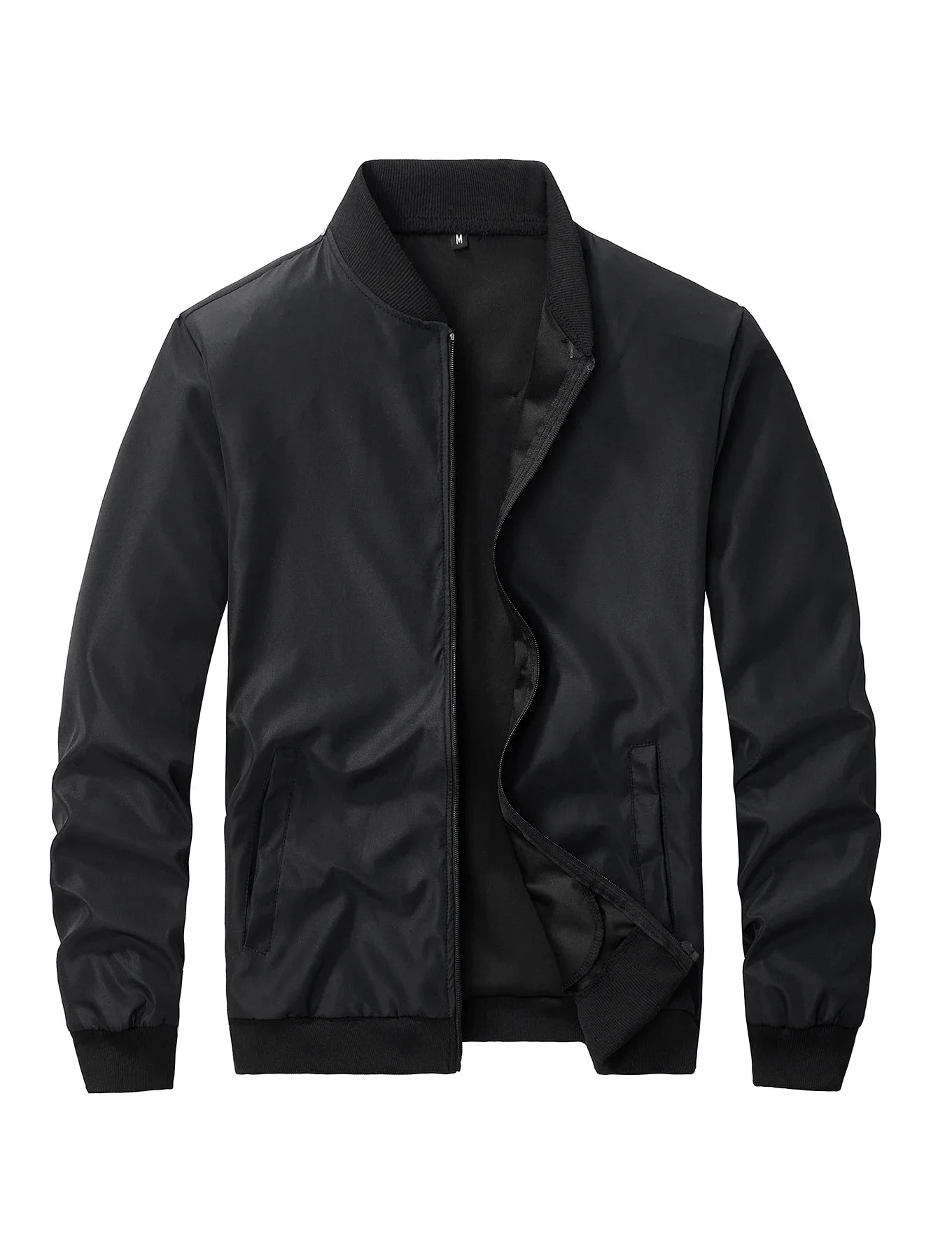 2025New Spring and Autumn New Baseball Collar Short Loose Solid Color Jacket Men's Business Casual Thin Coat Trend puffer jacket