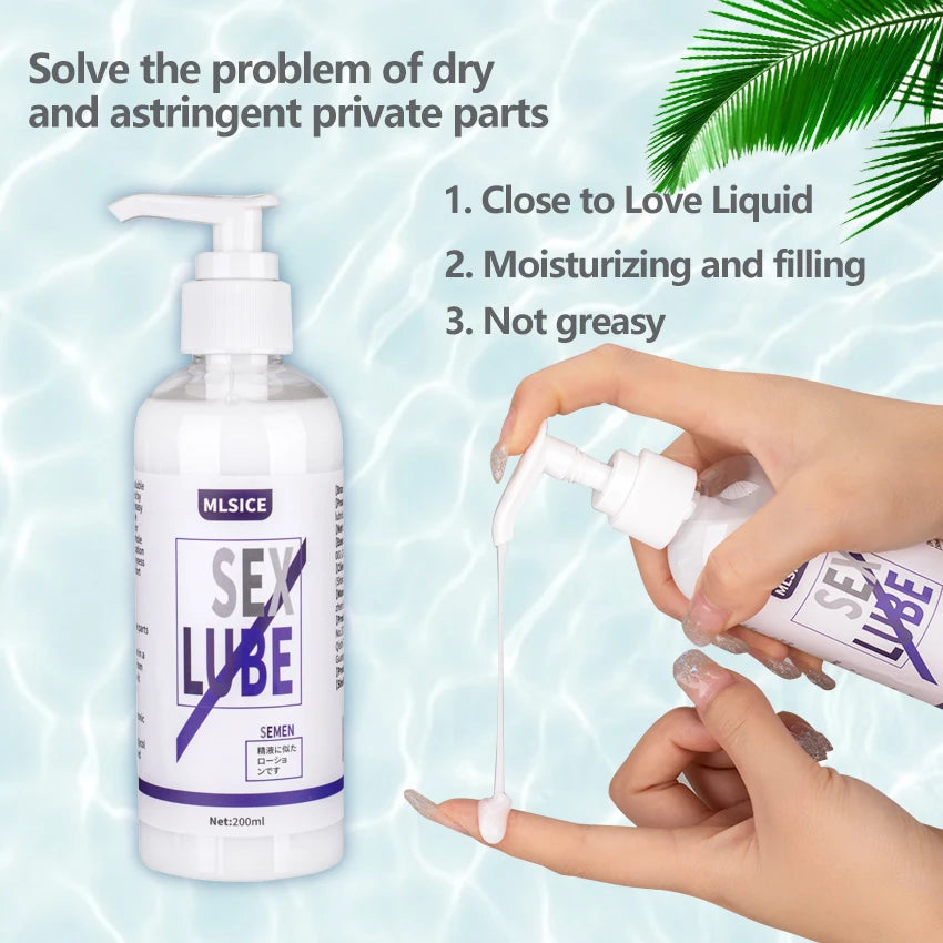 Sex Lube Water Based Men Semen Anal Lubricant Gay Gel Masturatobr For Women Vagina Oil Toys Games Couples Intimate Adult Goods