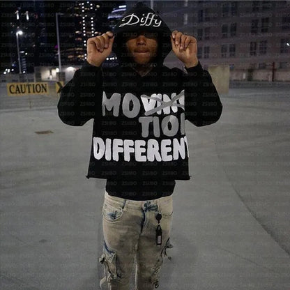 Y2K Hoodie Hip hop Streetwear Letter Print Foam Pullover Men Women Sweatshirt Harajuku Gothic Oversize Hooded Top