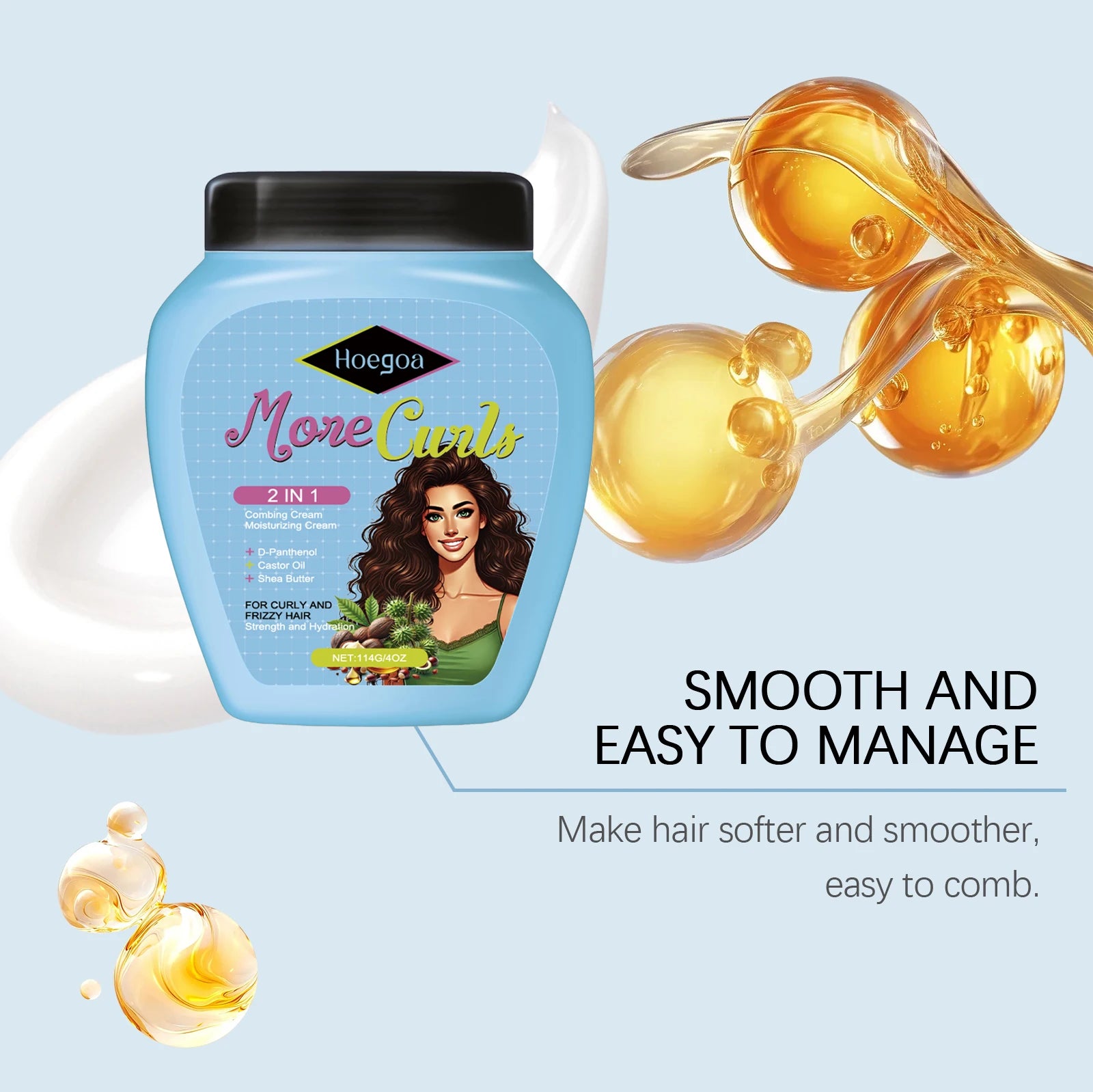 Leave-In Conditioner Keratin Repair Restore Damaged Frizz Dry Hair Nourishing Soft Hair Wash-Free Deep Conditioning Hair Mask