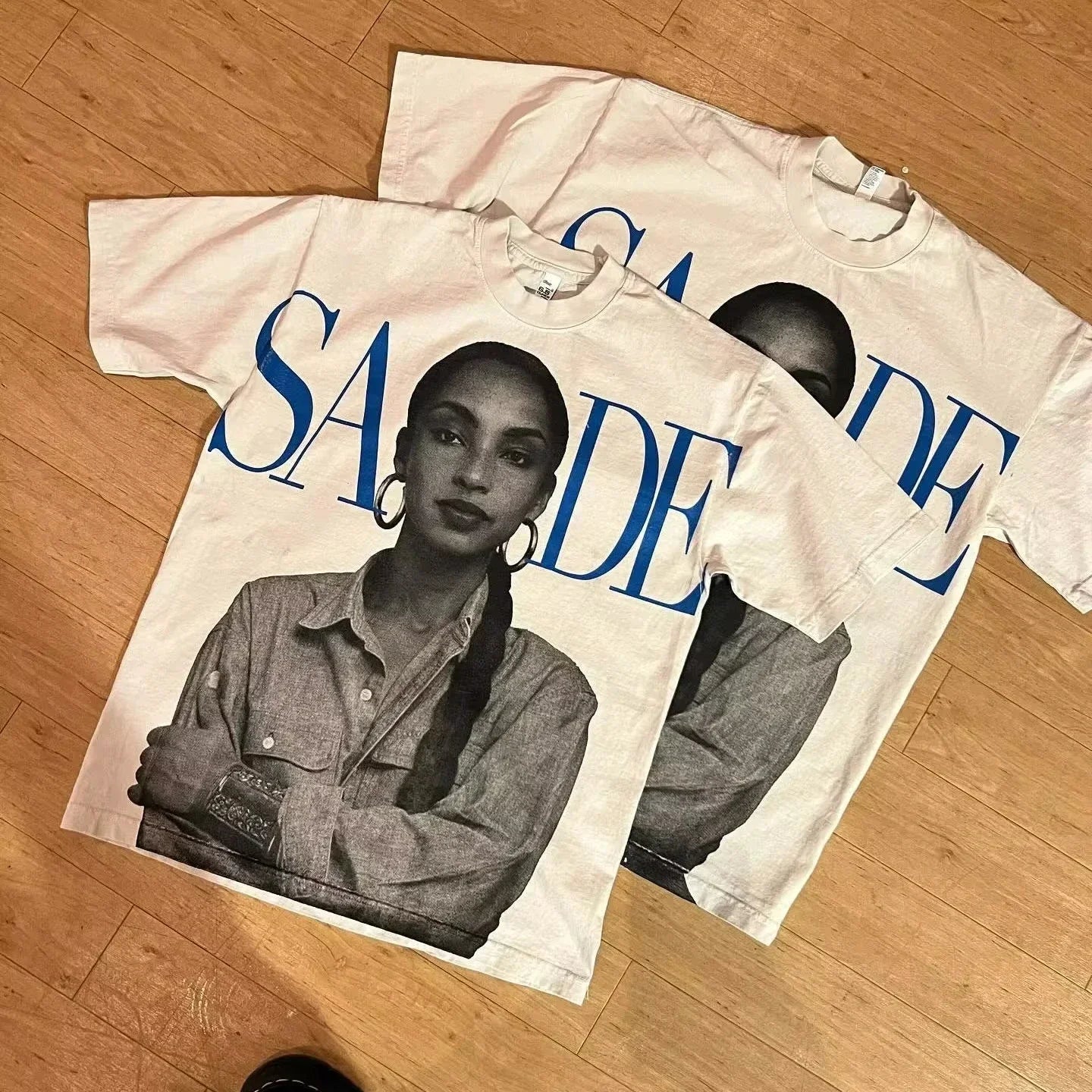 SADE Y2K Vintage  Streetwear Oversized T Shirt Goth Casual Loose Hip-hop Top Men Women Clothes tee Real Casa Tennis Club