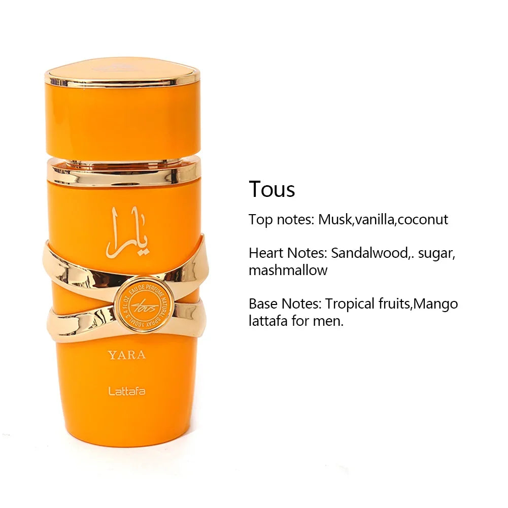 100ml Original Perfume Spray Long-lasting Men's Perfume Yara Moi Tous Asad Women's Fragrance Long-lasting Pheromones Gift
