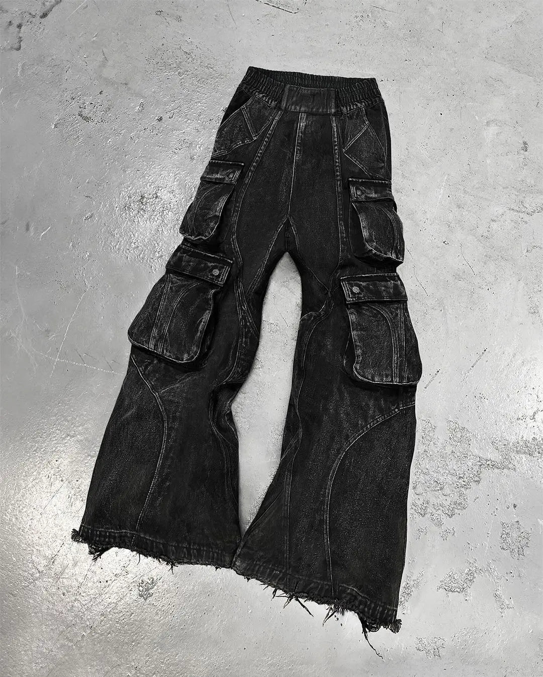 2024 New Gothic Retro Jeans for Men Wide Leg Straight Black Y2k Baggy Jeans  Hip Hop High Waist Denim Pants Streetwear