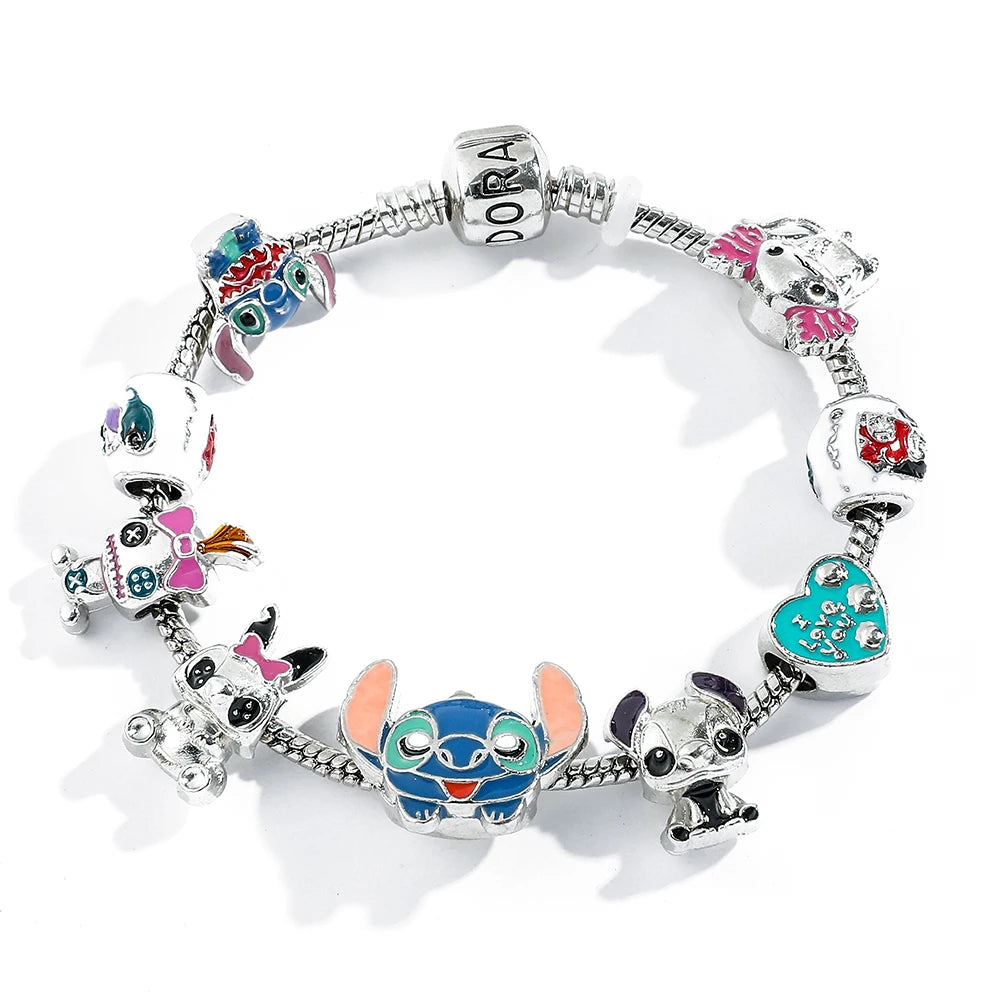 A cute cartoon bracelet, alloy bracelet, holiday party wear, is the best holiday gift for friends and classmates.