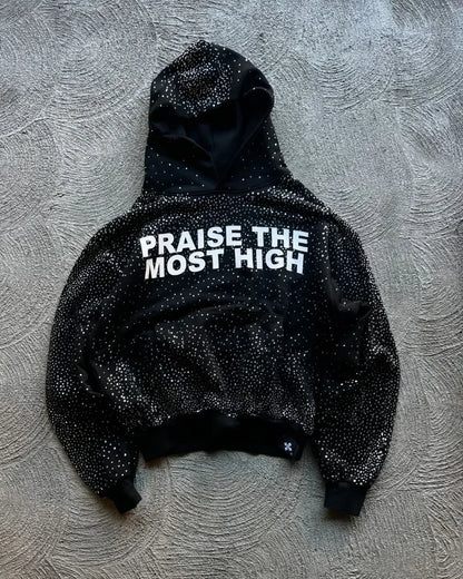 European and American Trendy Brand Jackets Men  Letter Print Pullover Hoodies Hip-hop Punk Oversized Sweatshirts Men