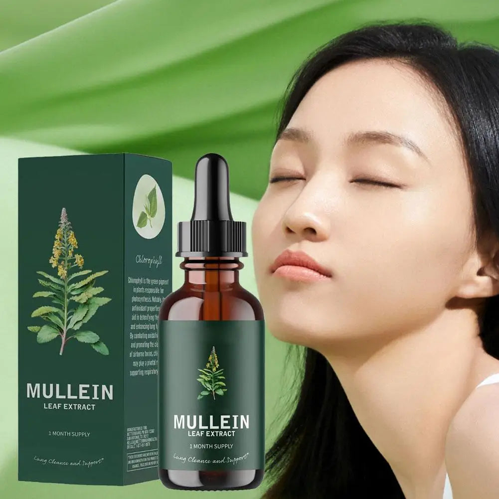Mullein Leaf Extract - Support Nose Cleanse & Respiratory Function For Healthy Breathing - Natural Supplement-60ml