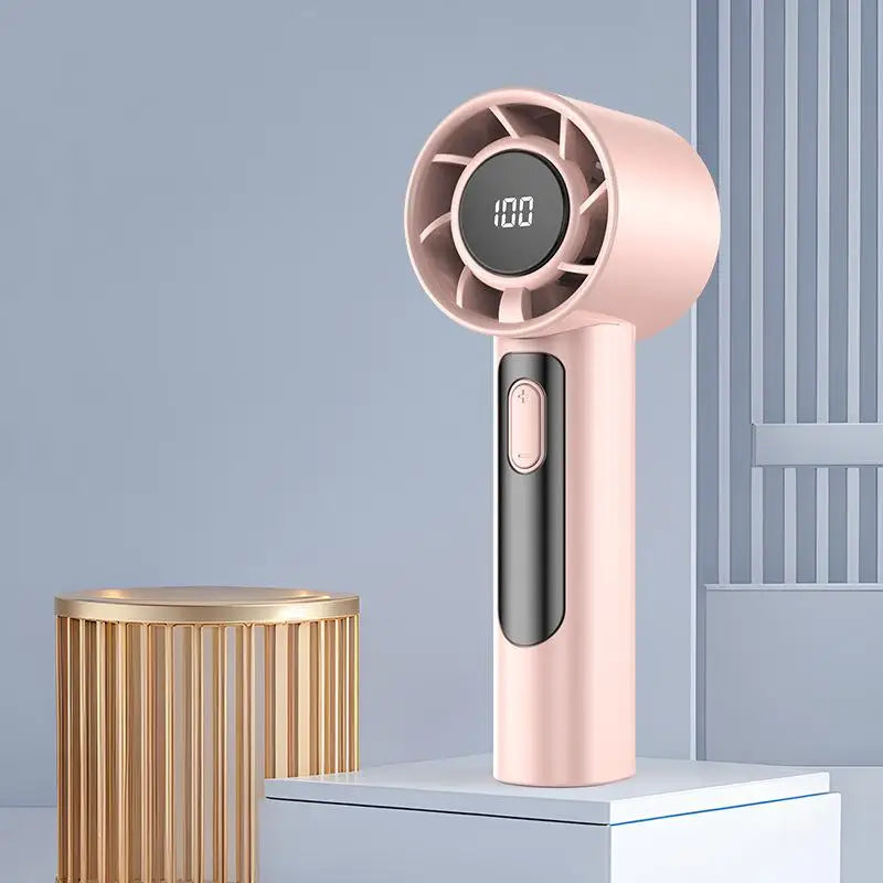 Xiaomi Handheld Portable Fan 100 Wind Speeds Adjustable Usb Charging Mini Outdoor Portable Turbo Long-lasting High Speed Fan