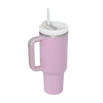 New Hot 40oz Insulated Tumbler acuum Cup 2.0 Thermal Mug for with Handle Straw Stainless Steel Hot and Cold Coffee Drink