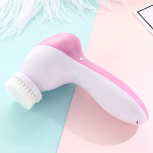 Waterproof Facial Spa System Facial Cleansing Brush Rechargeable Facial Cleansing Spinning Brush Set