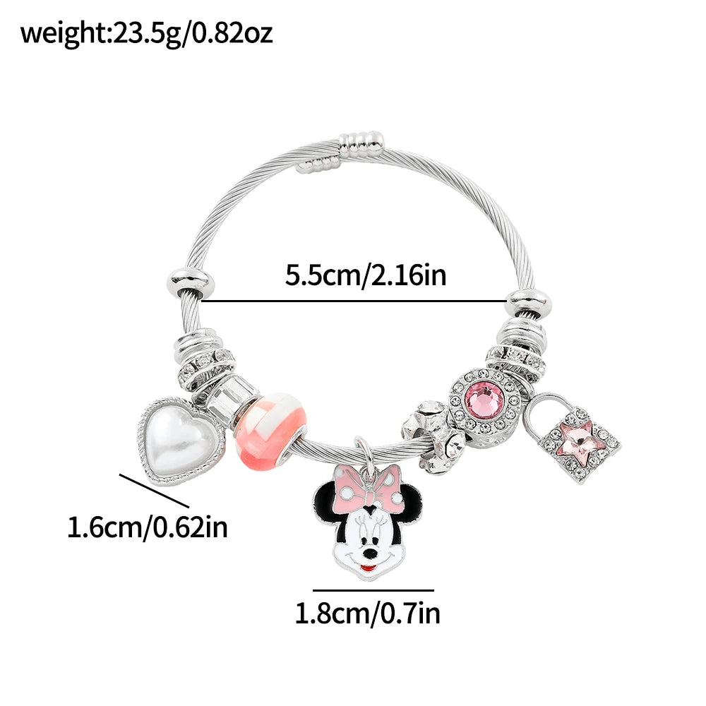 A cute cartoon bracelet, alloy bracelet, holiday party wear, is the best holiday gift for friends and classmates.