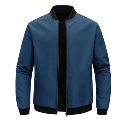 2025New Spring and Autumn New Baseball Collar Short Loose Solid Color Jacket Men's Business Casual Thin Coat Trend puffer jacket