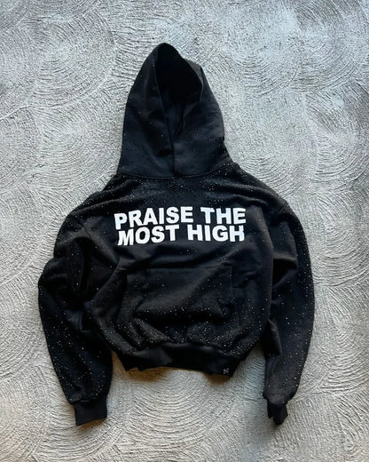 European and American Trendy Brand Jackets Men  Letter Print Pullover Hoodies Hip-hop Punk Oversized Sweatshirts Men