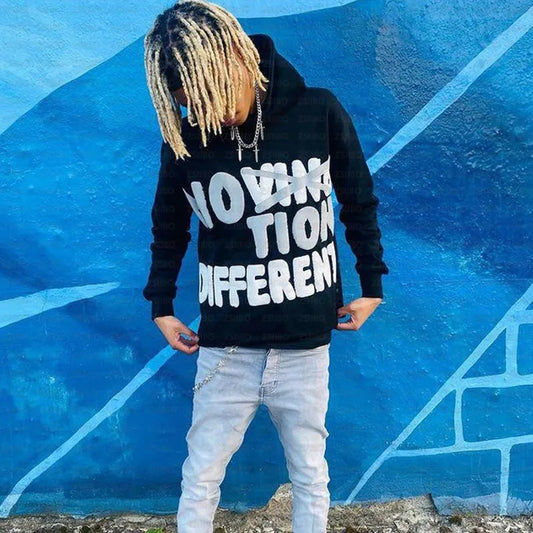 Y2K Hoodie Hip hop Streetwear Letter Print Foam Pullover Men Women Sweatshirt Harajuku Gothic Oversize Hooded Top
