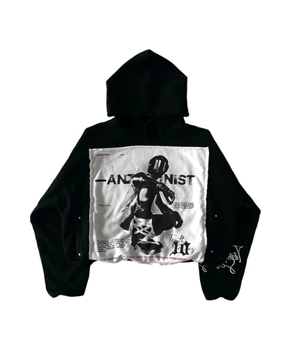 Streetwear Tenthseries Hoodie  Clothes  Hip Hop Patchwork Oversized Hoodie Sweatshirt Mens New Gothic Pullover Hoodie