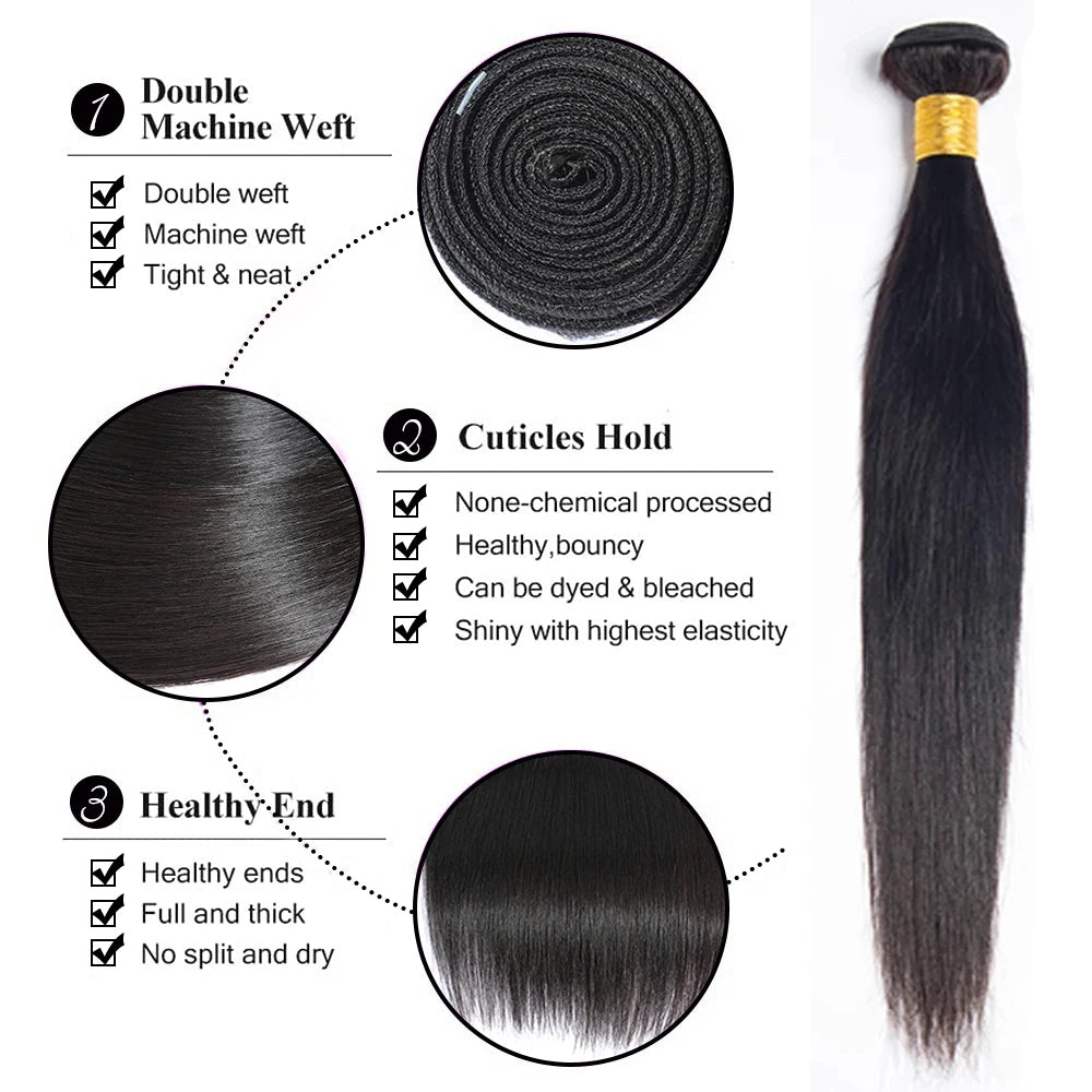 12A Human Hair Bundles 20 22 24 26 Inch Body Wave Bundles Human Hair 100% Unprocessed Brazilian Virgin Hair 3/4 Bundles Deals