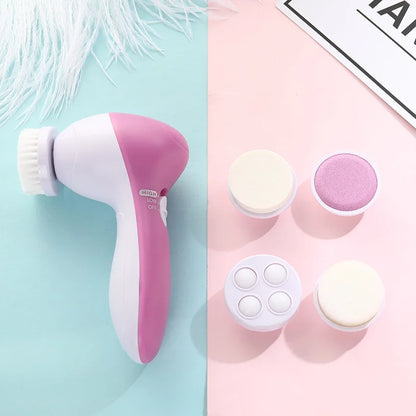Waterproof Facial Spa System Facial Cleansing Brush Rechargeable Facial Cleansing Spinning Brush Set